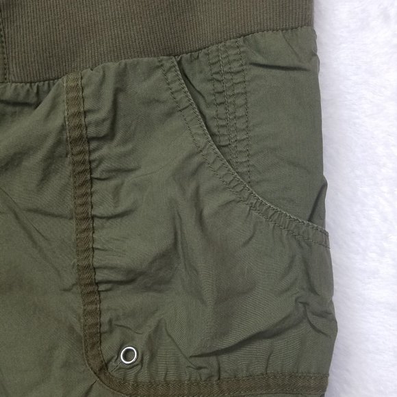 New York & Company Women's Pants Elastic Waist Button Green Size 8 - Picture 3 of 14